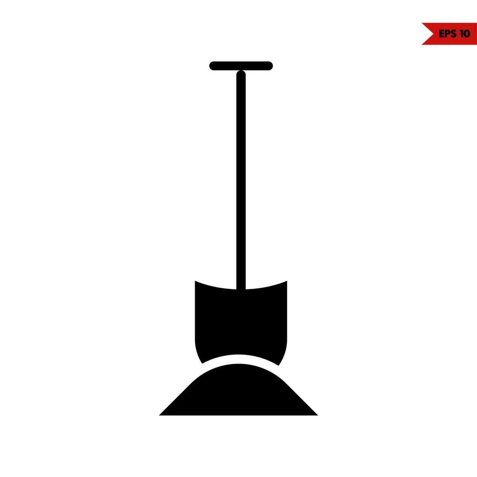 scope in sand glyph icon vector