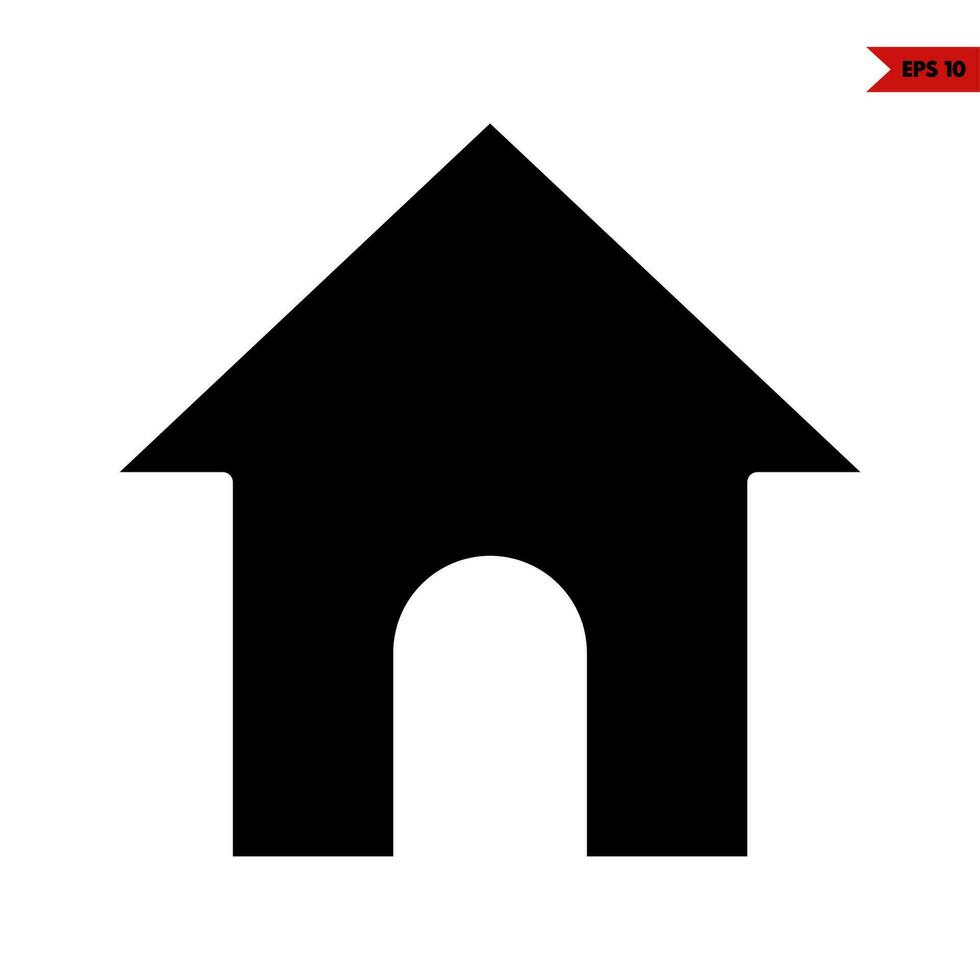 home glyph icon vector