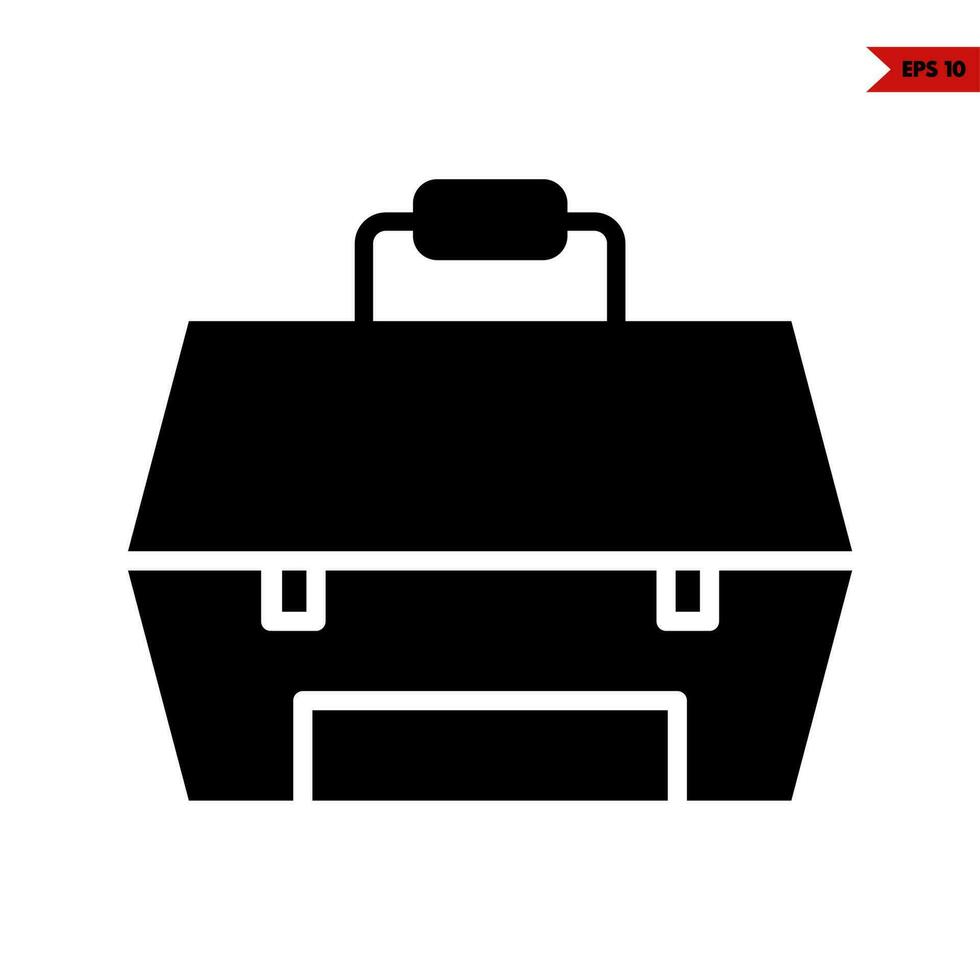 box tools glyph icon vector