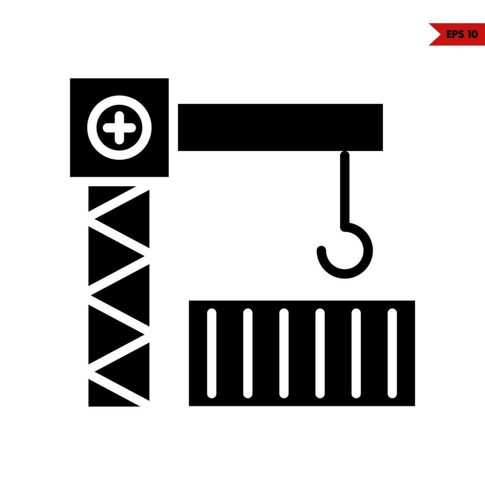 hook  construction glyph icon vector