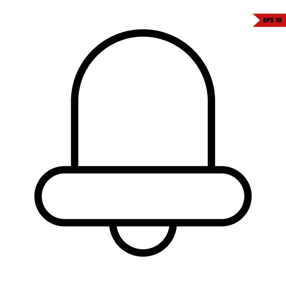 bell line icon vector