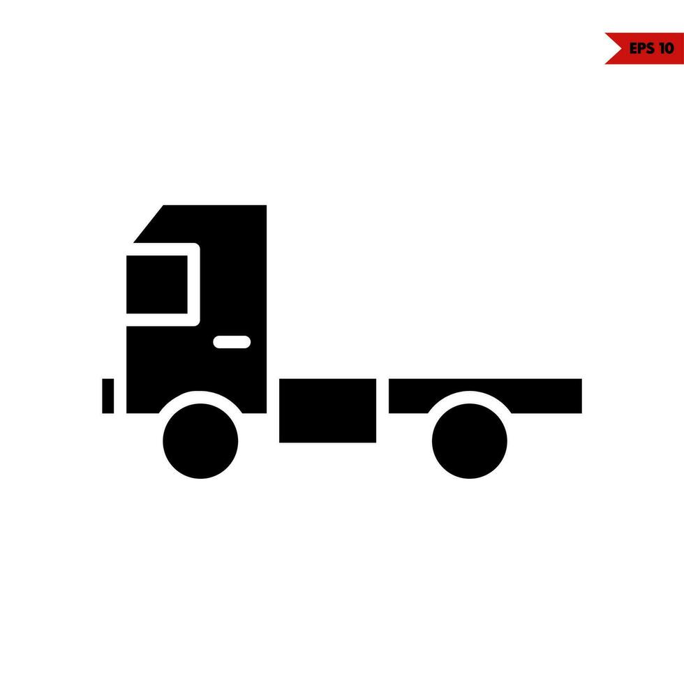truck construction glyph icon vector