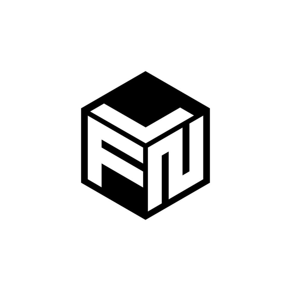 FNL letter logo design in illustration. Vector logo, calligraphy designs for logo, Poster, Invitation, etc.