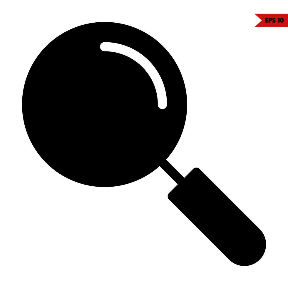 search bar glyph icon vector