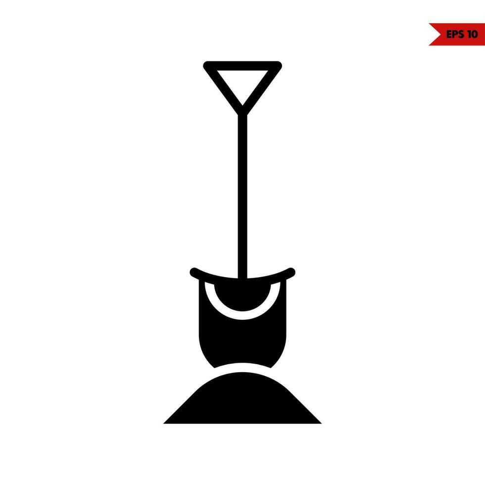 scope in sand glyph icon vector