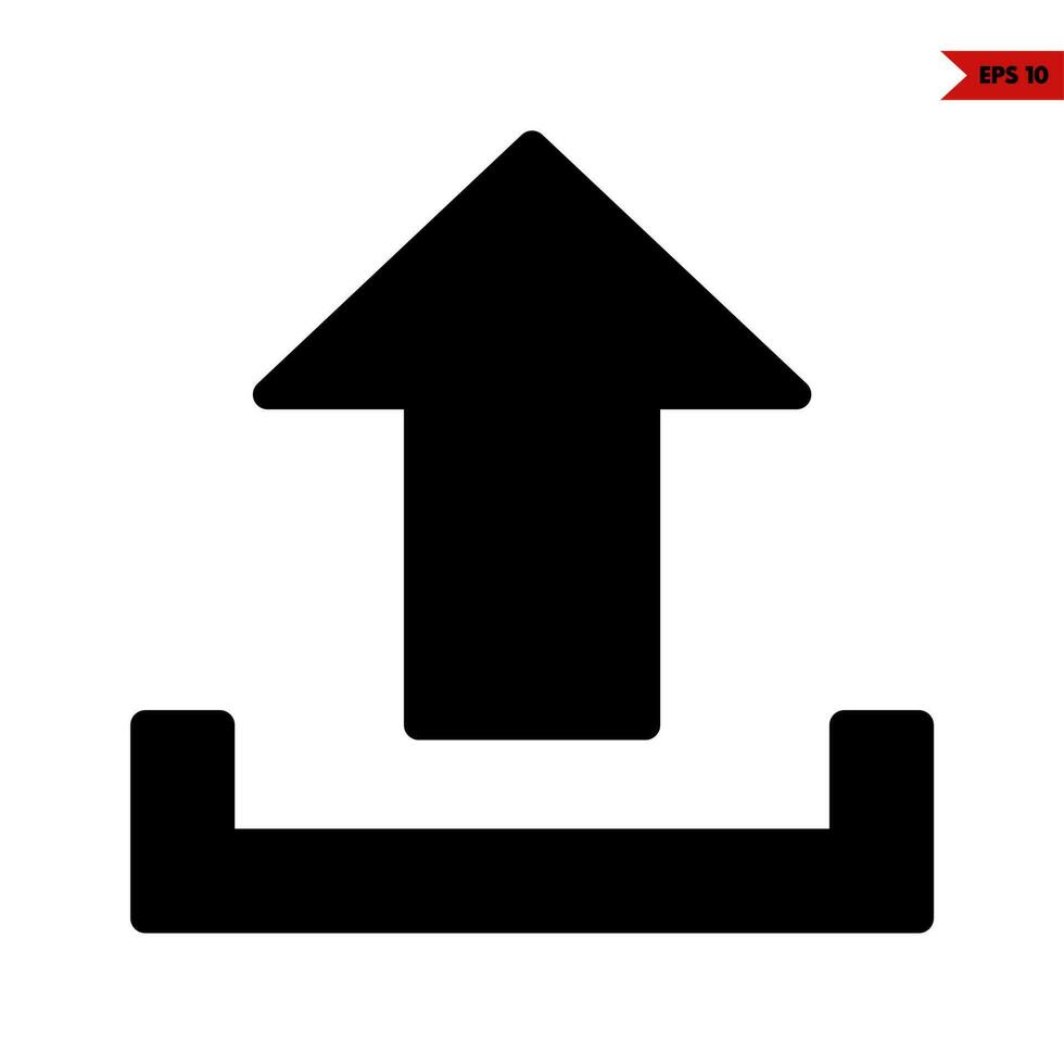 arrow glyph icon vector