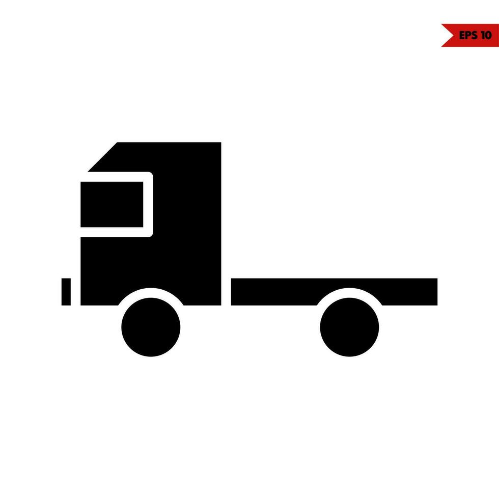 truck construction glyph icon vector