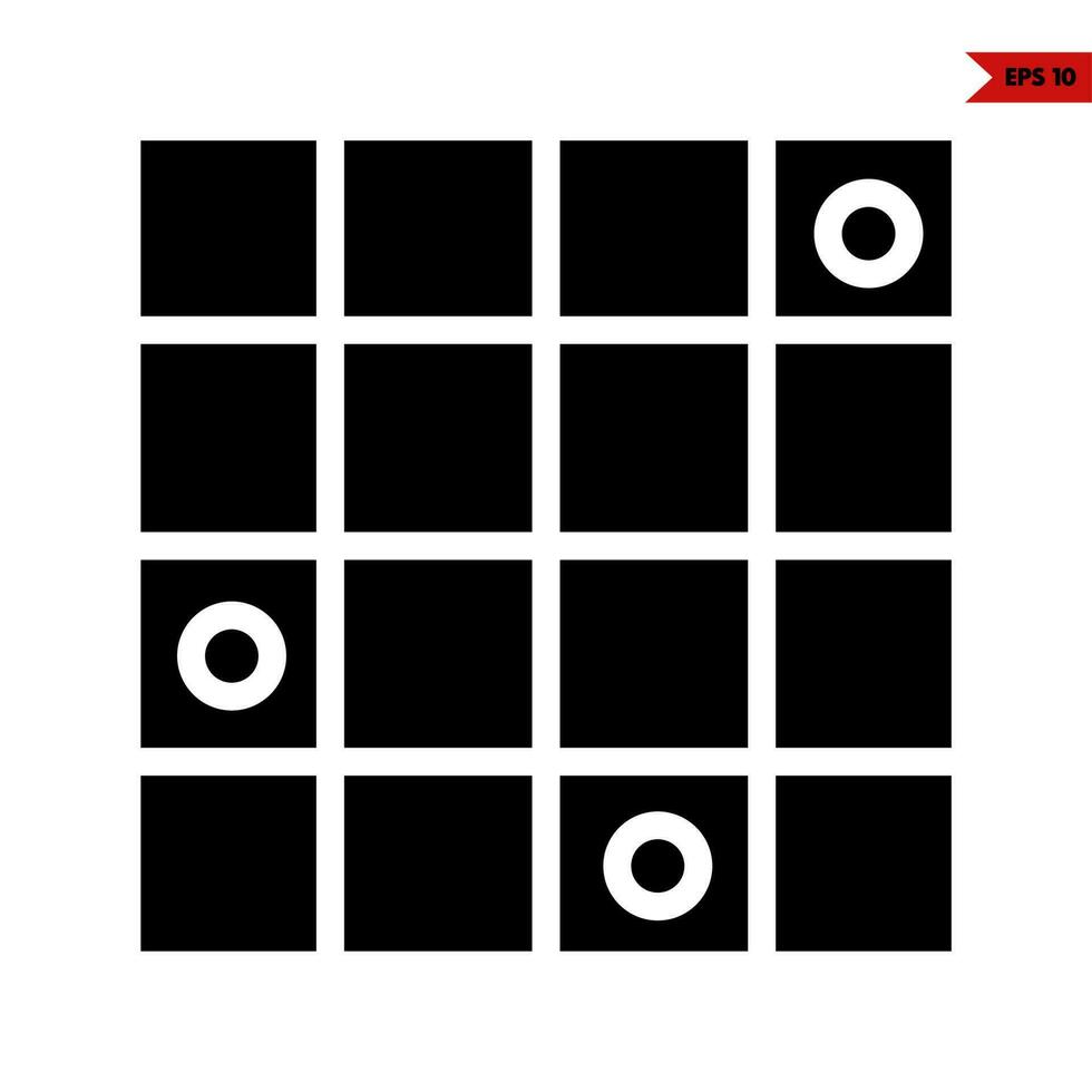 puzzles glyph icon vector