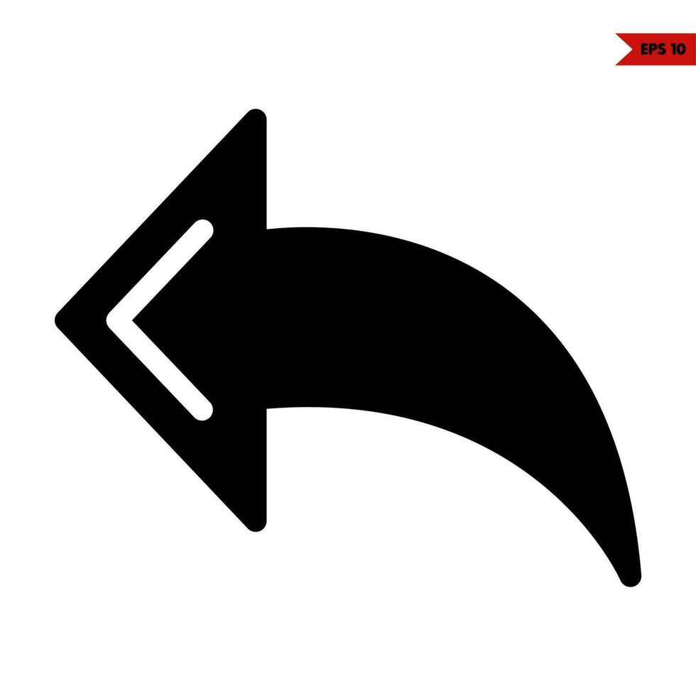 arrow glyph icon vector