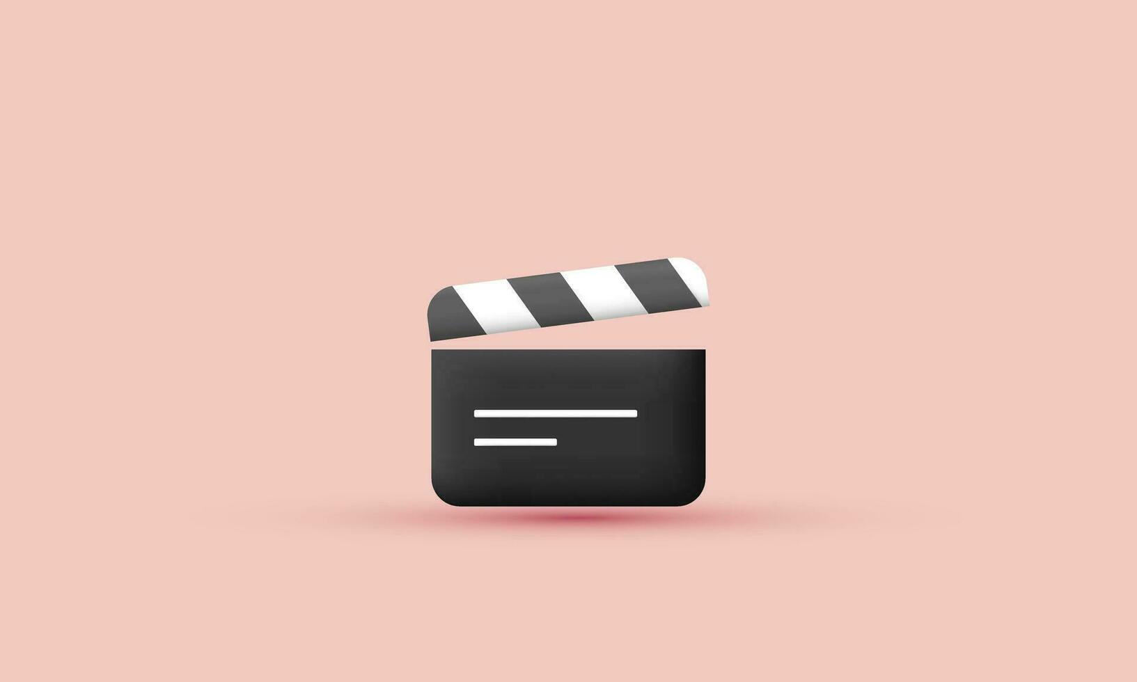 illustration creative vector icon cinema 3d modern isolated on background