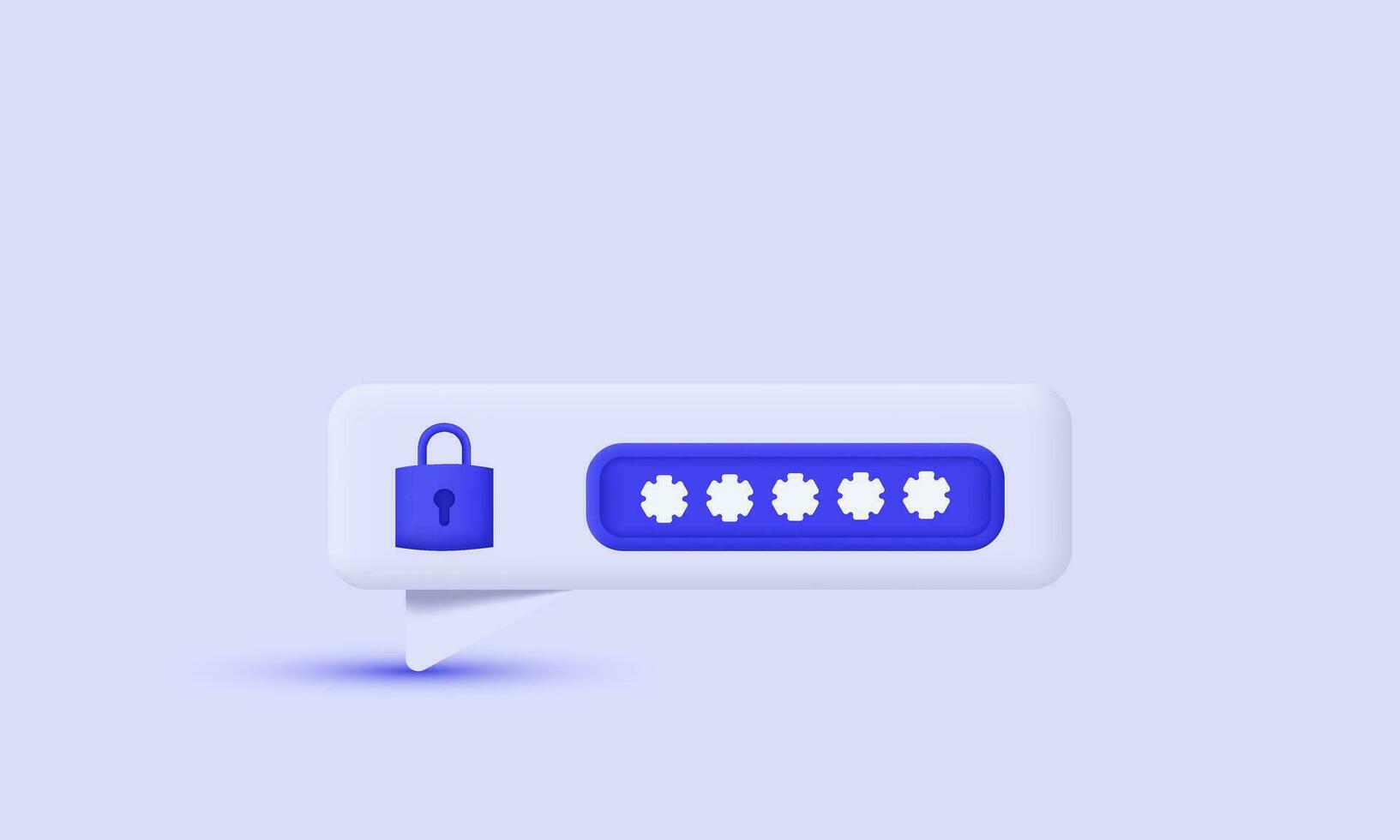 illustration safety login registration pop vector icon 3d  symbols isolated on background