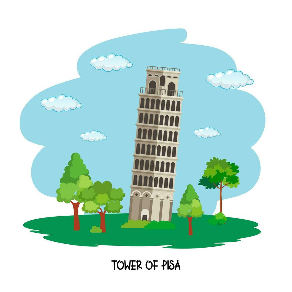 World remarkable landmarks, buildings and places vector
