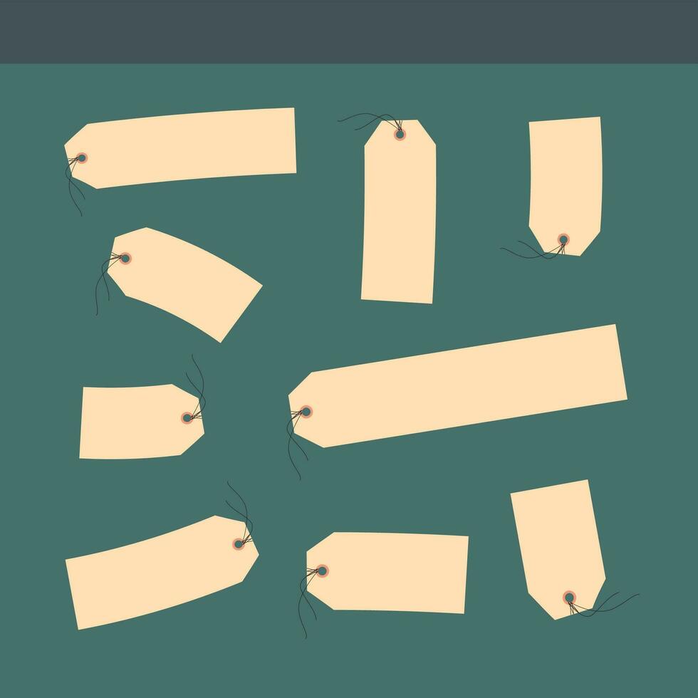 set of blank ribbons vector