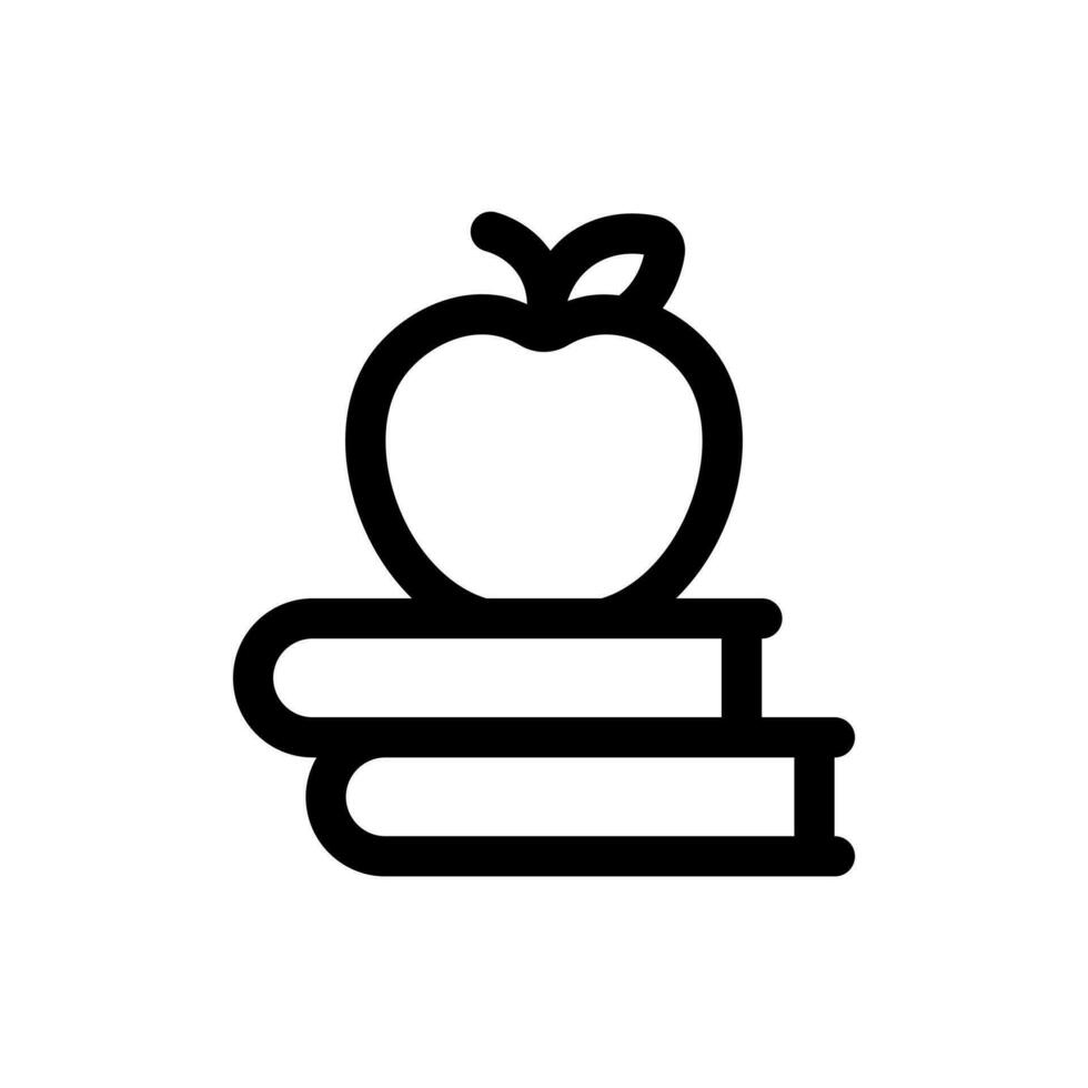 Simple Apple icon. The icon can be used for websites, print templates, presentation templates, illustrations, etc vector
