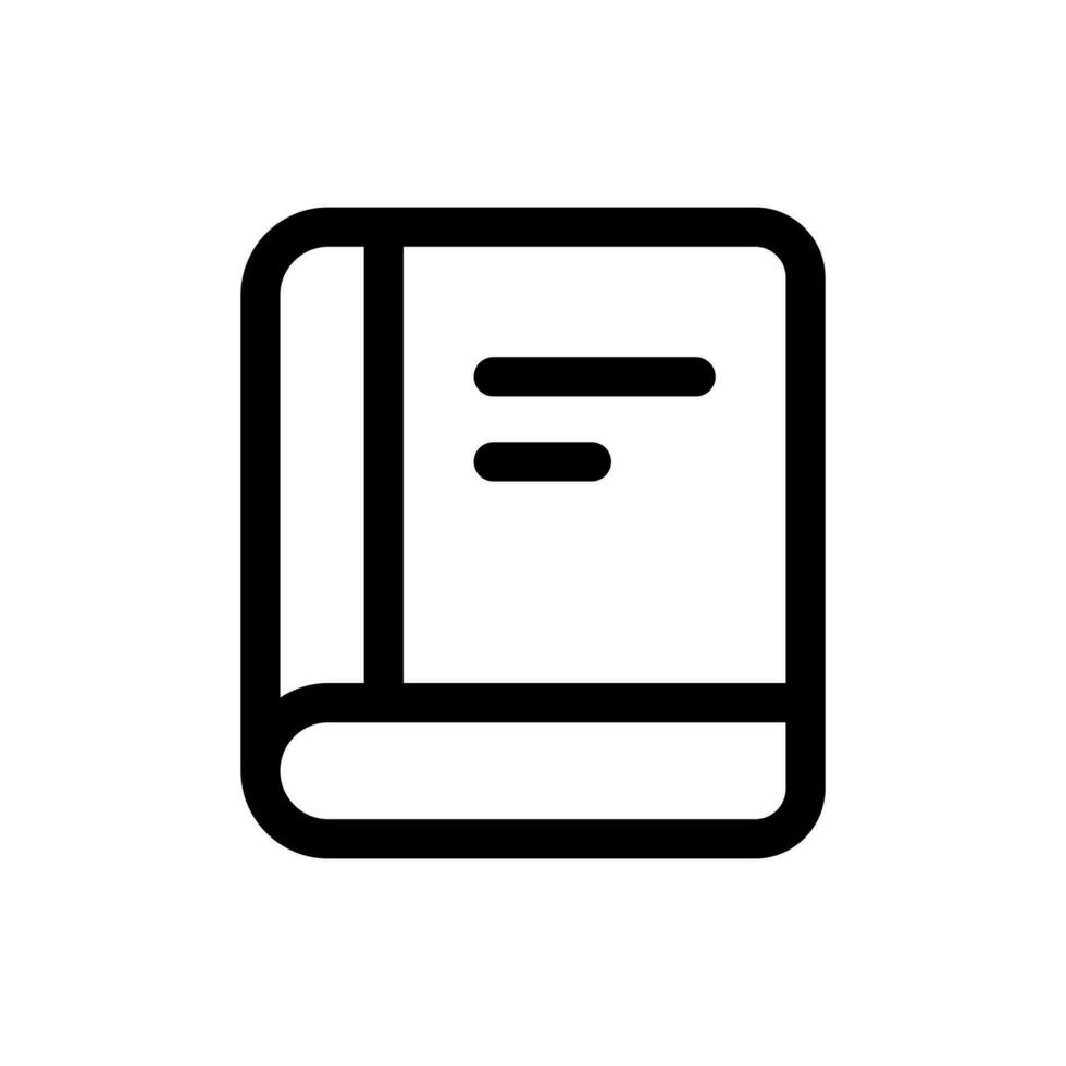 Simple Book icon. The icon can be used for websites, print templates, presentation templates, illustrations, etc vector