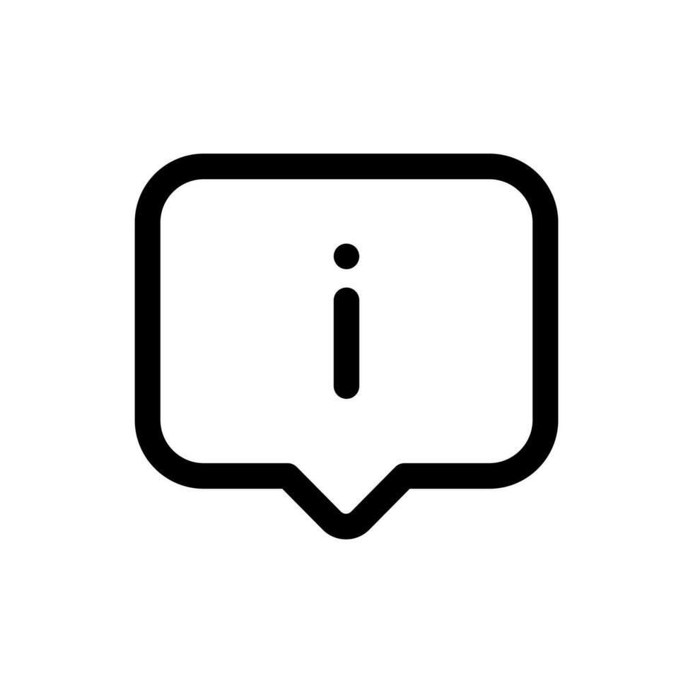 Simple Info icon. The icon can be used for websites, print templates, presentation templates, illustrations, etc vector