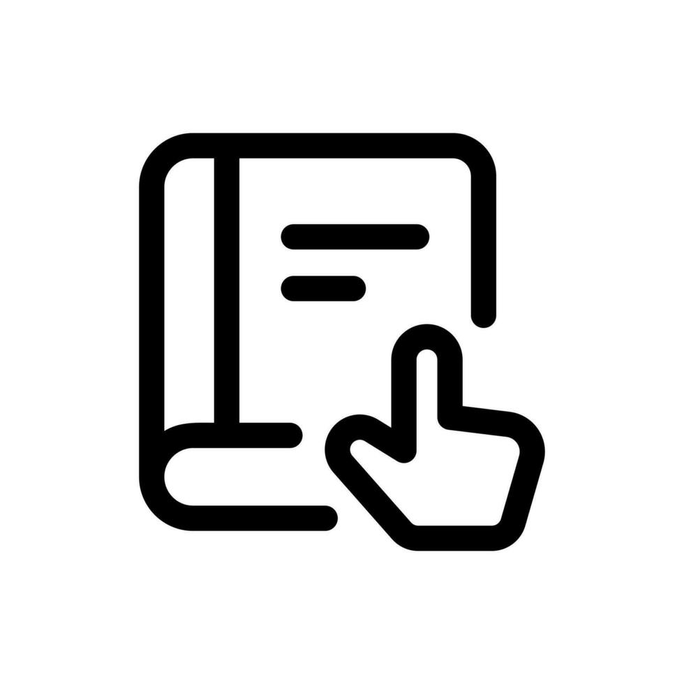 Simple Ebook icon. The icon can be used for websites, print templates, presentation templates, illustrations, etc vector
