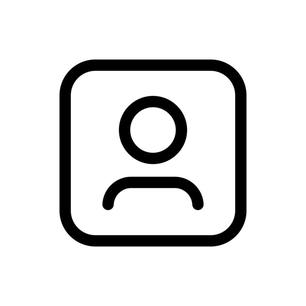 Simple Avatar icon. The icon can be used for websites, print templates, presentation templates, illustrations, etc vector