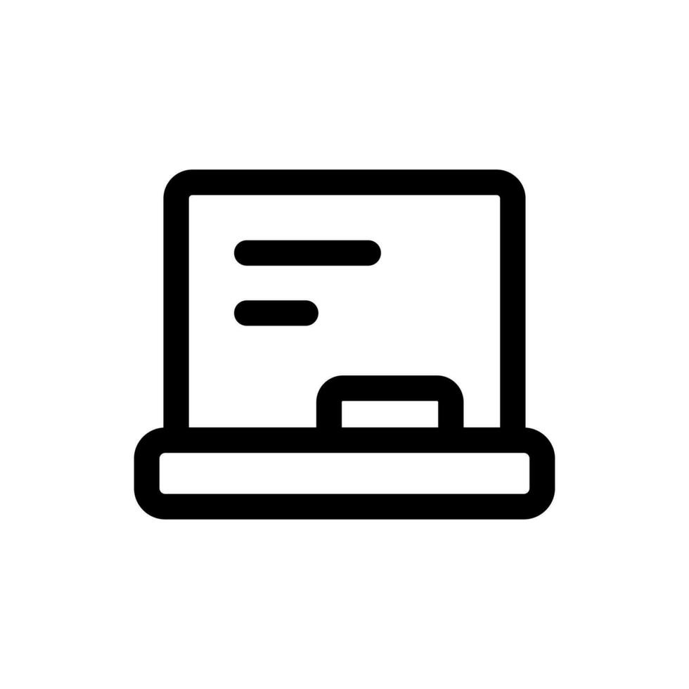 Simple Whiteboard icon. The icon can be used for websites, print templates, presentation templates, illustrations, etc vector