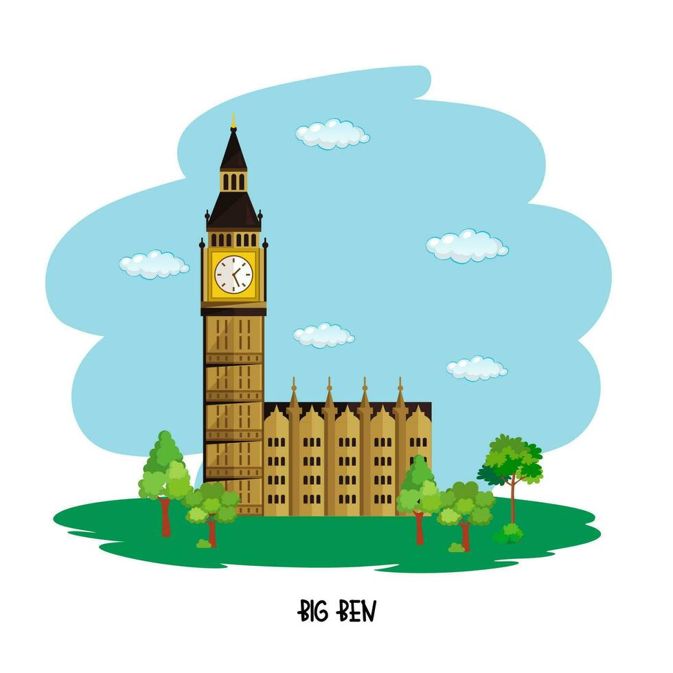 World remarkable landmarks, buildings and places vector