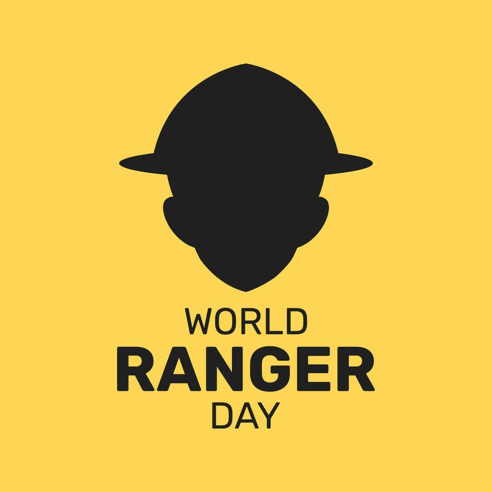 Vector illustration of World Ranger Day in flat design