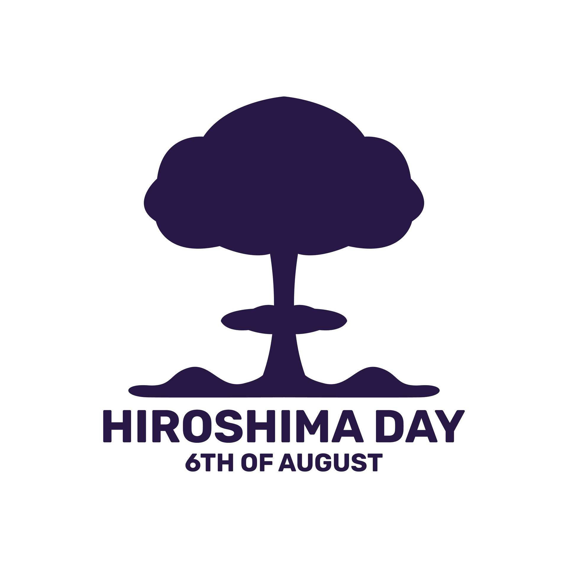 Vector illustration of Hiroshima Day in flat design 24758242 Vector Art