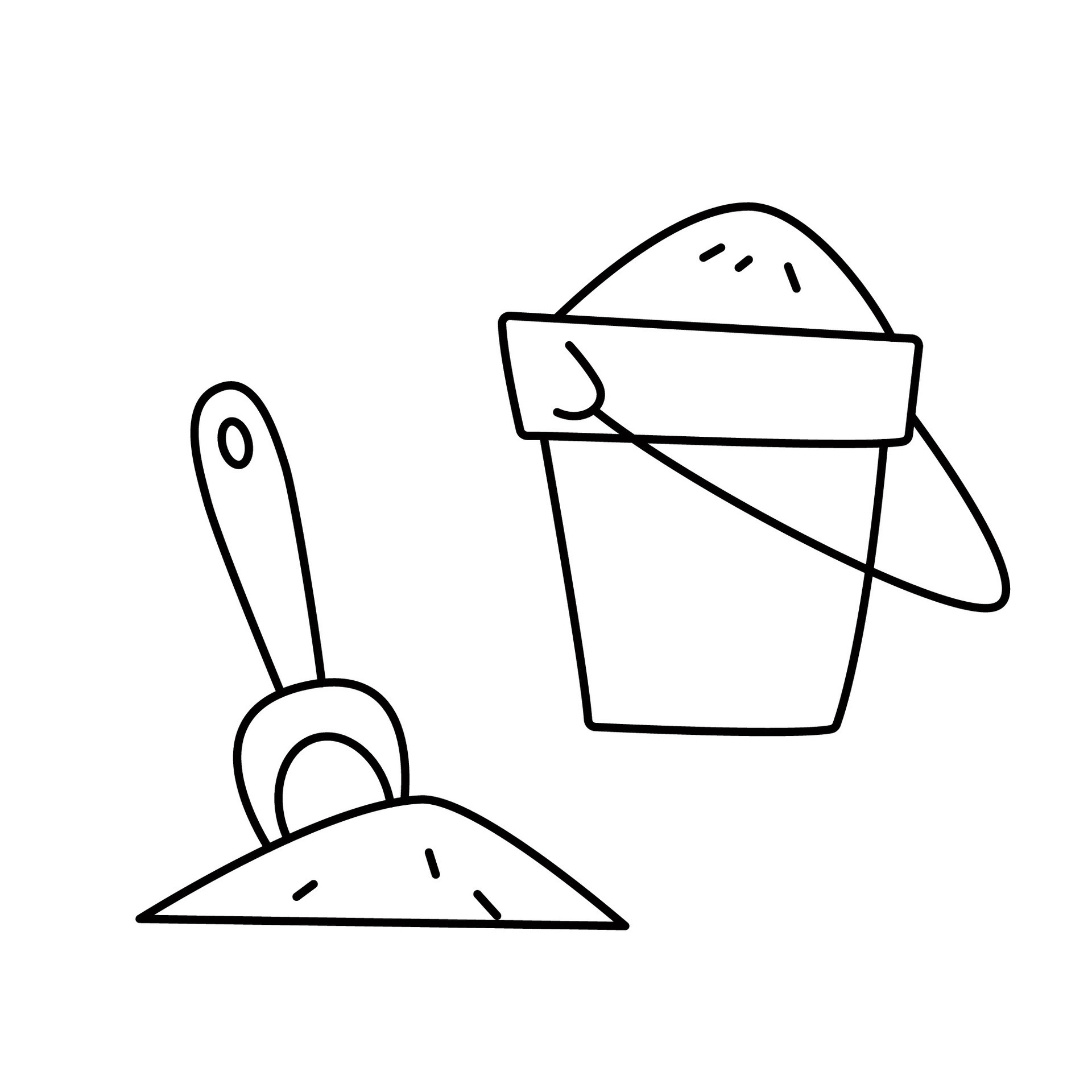 Pail And Shovel Coloring Pages