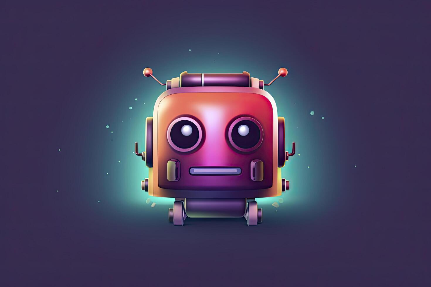 Robot icon. Chat Bot sign for support service concept. photo