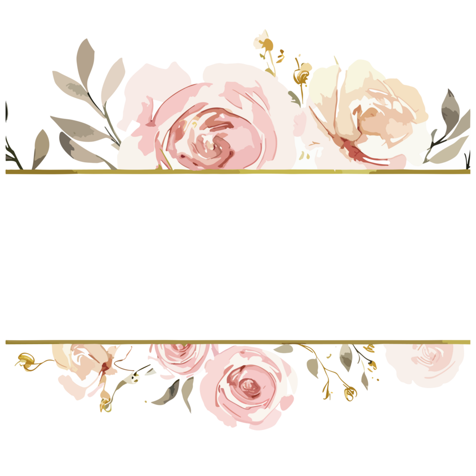 Flower border  transparent background png