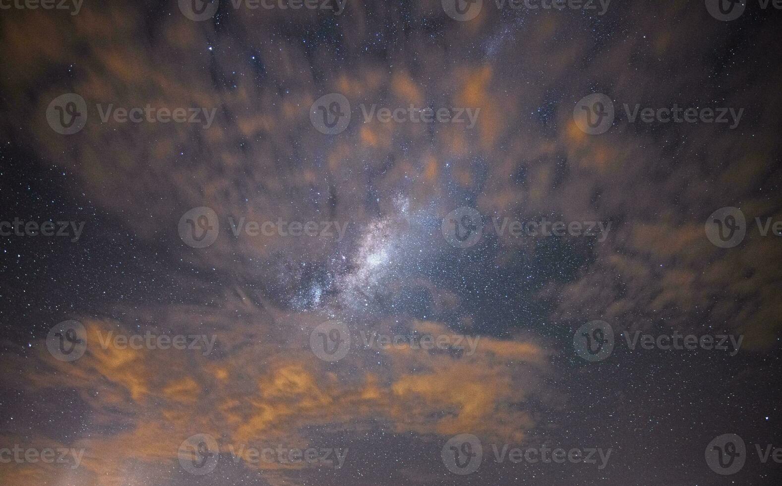 The beautiful Milky Way inside the clouds of Australia outback. photo
