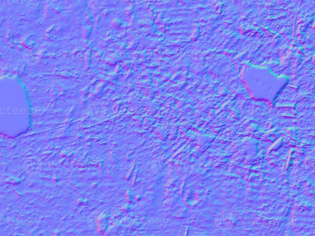 Normal map Corten Steel with damage, normal mapping photo