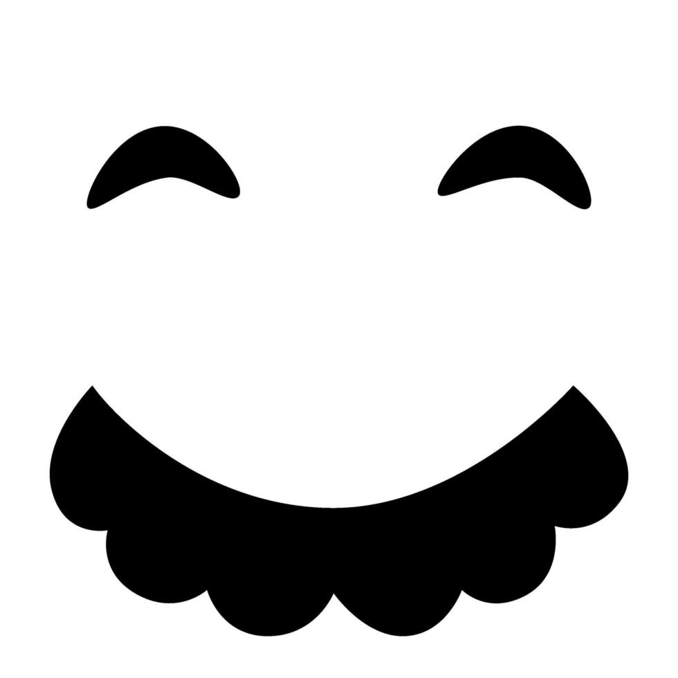 Mustache and eyebrow icon. Mustache of a man vector