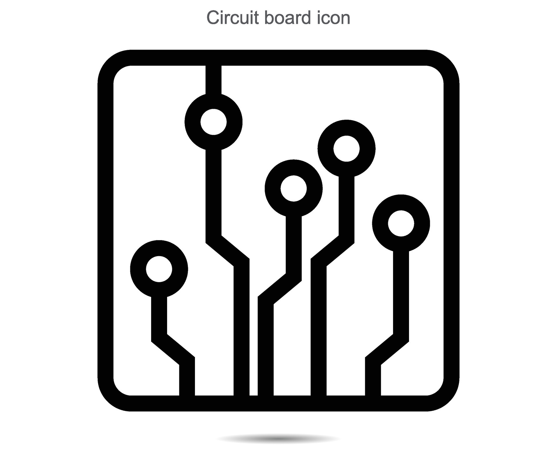 Circuit board icon , Vector illustration 24760516 Vector Art at Vecteezy