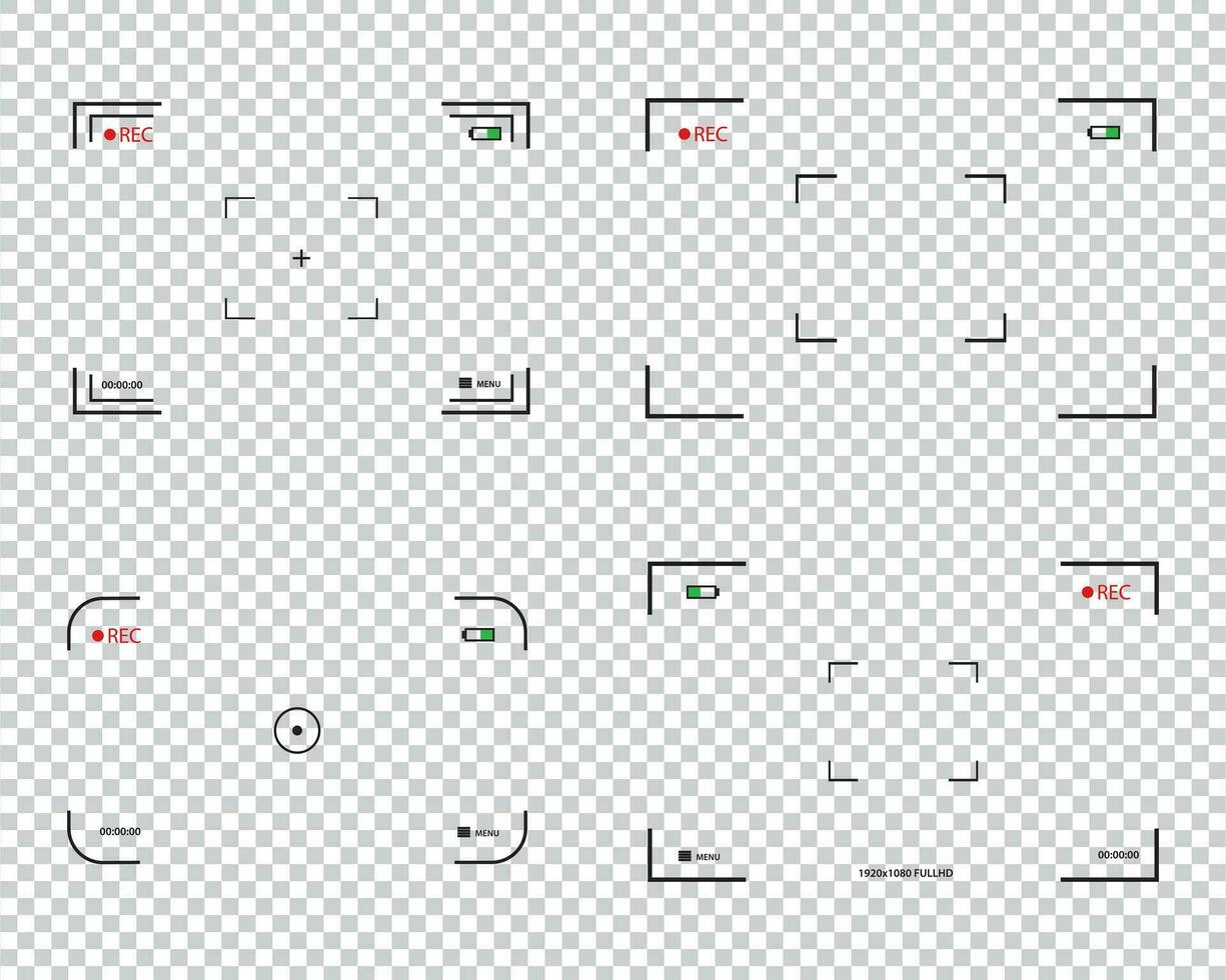 Viewfinder frame of the VCR vector