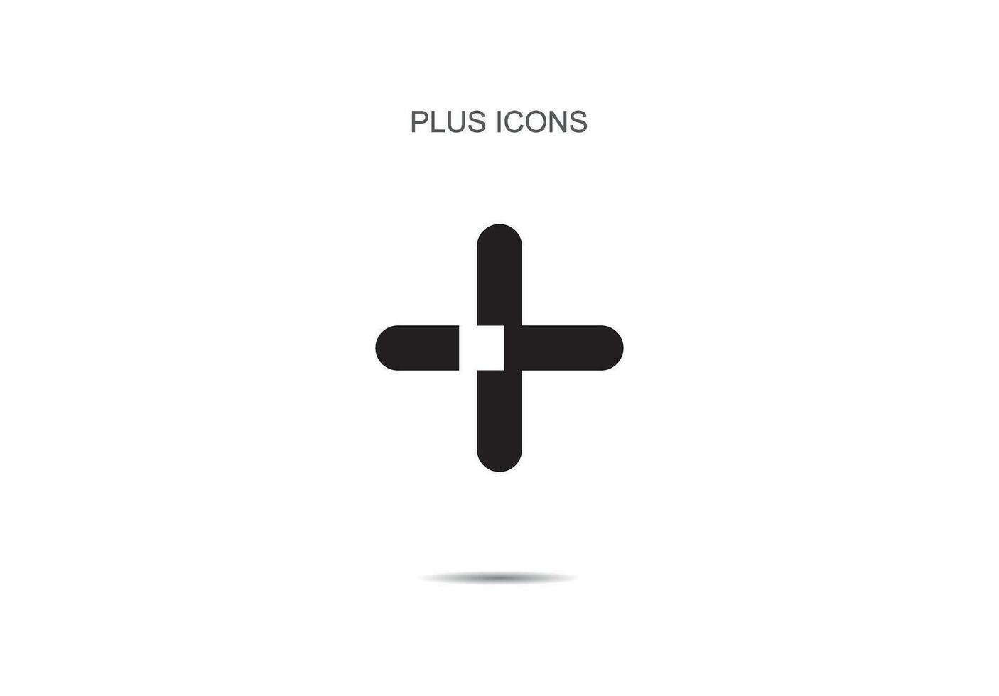 Plus icons vector illustration on background