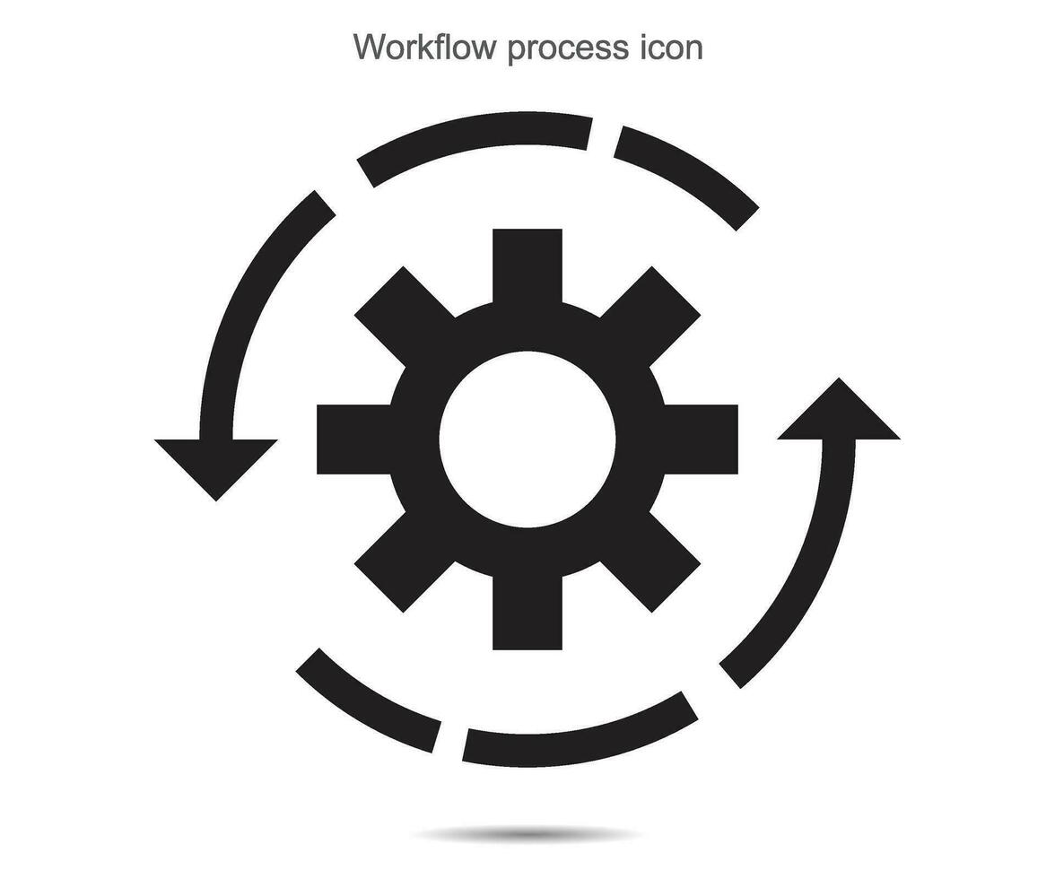 Workflow process icon vector