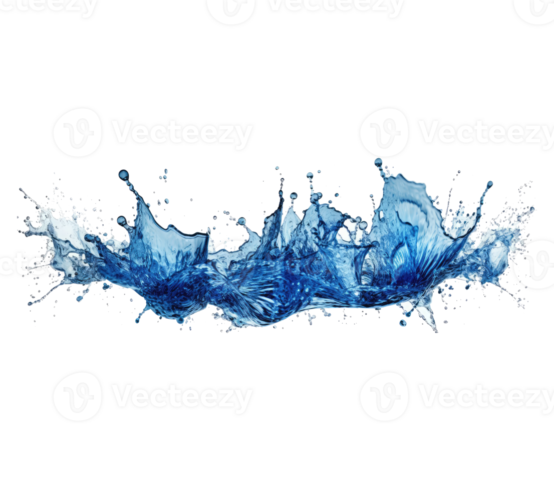 Blue water splash . png