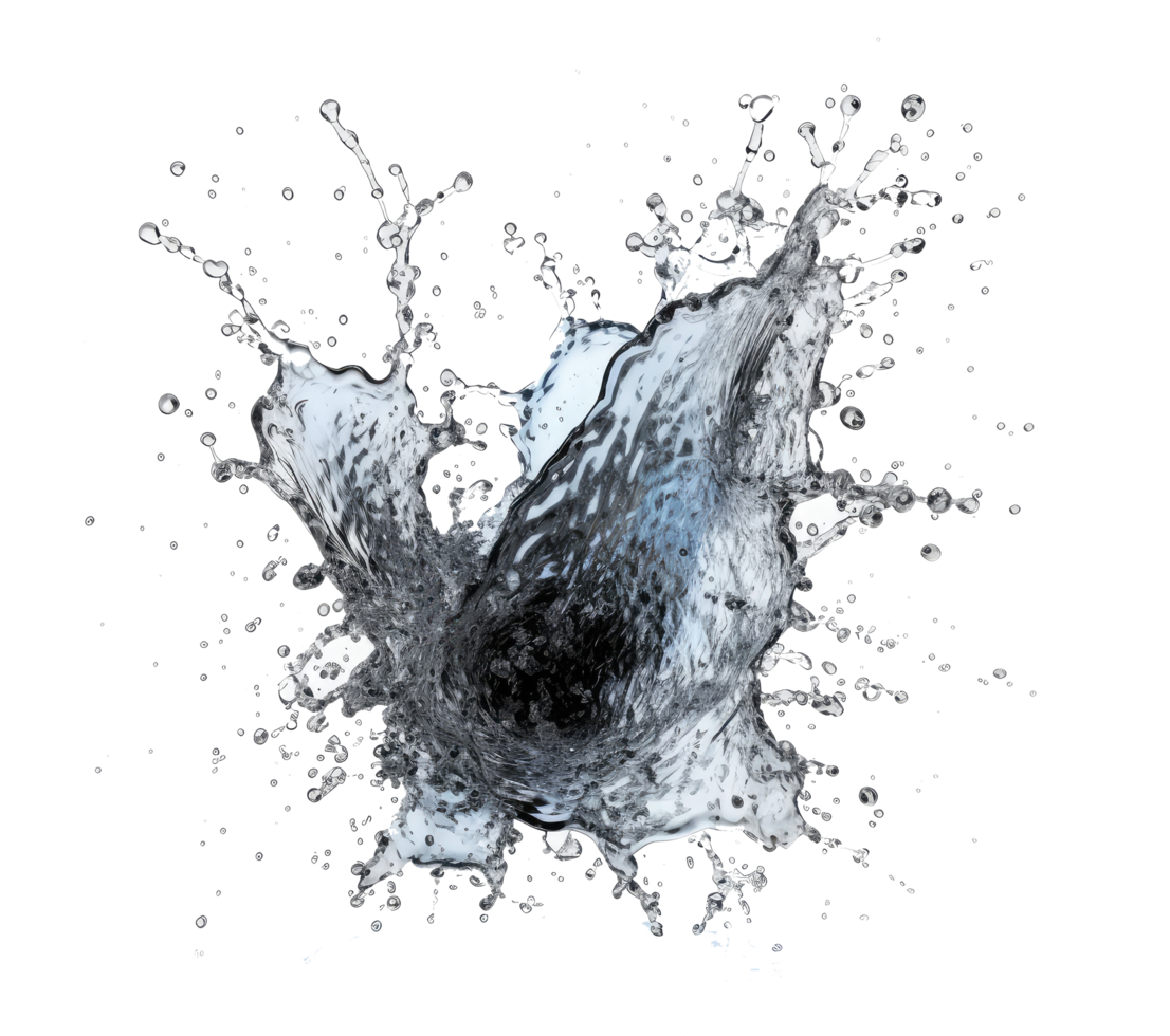 Blue water splash . png