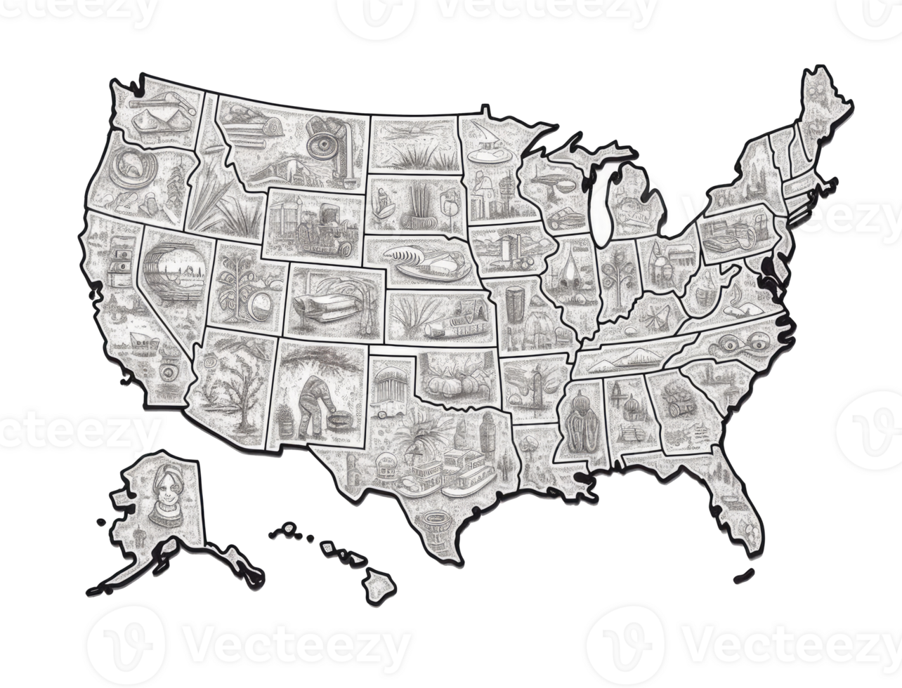 United State of america map . png