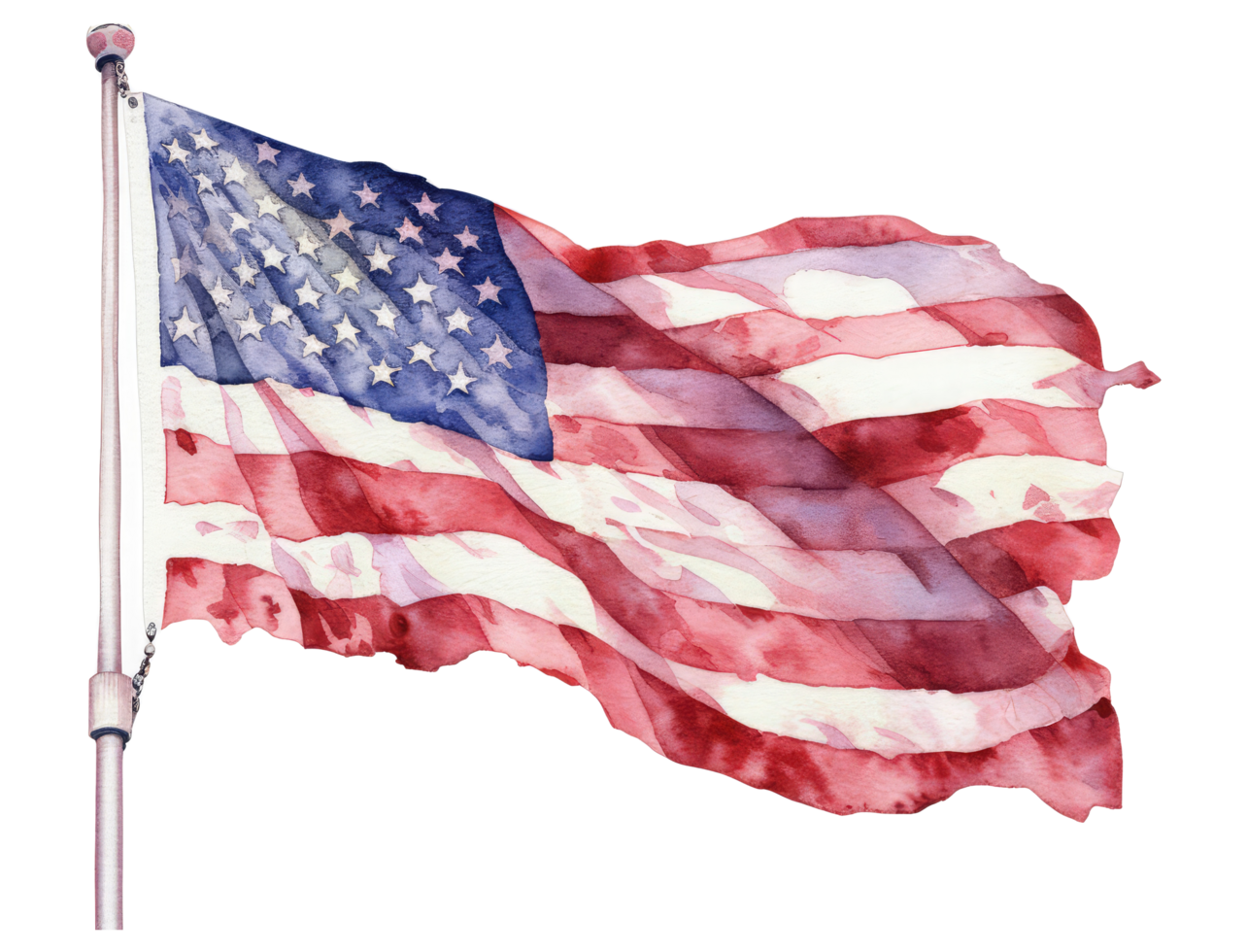 Flag of the United States of America with grunge texture . png