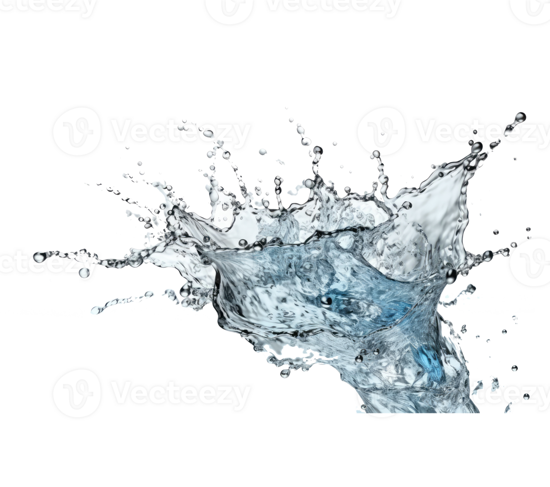 Blue water splash . png