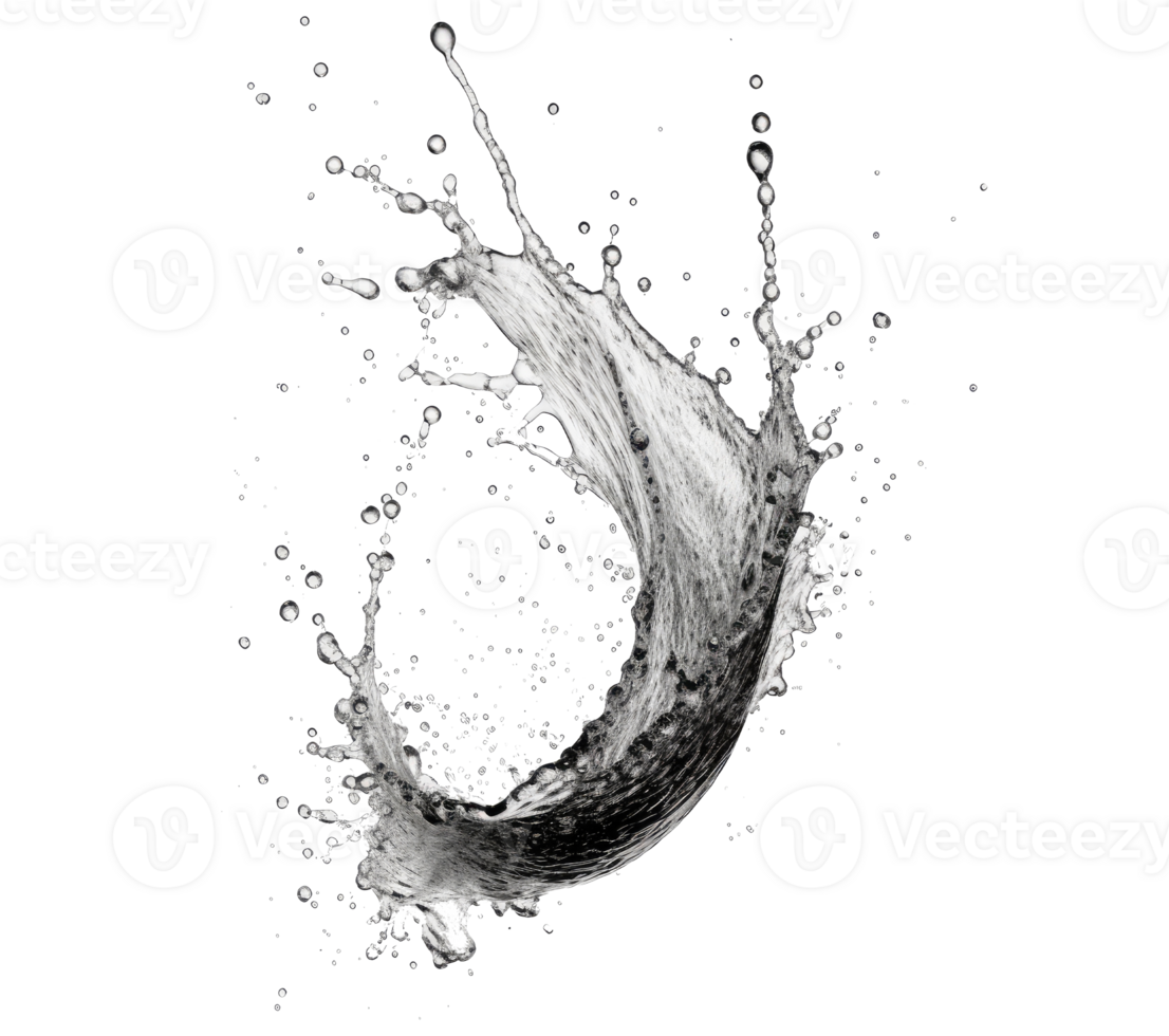 Blue water splash . png