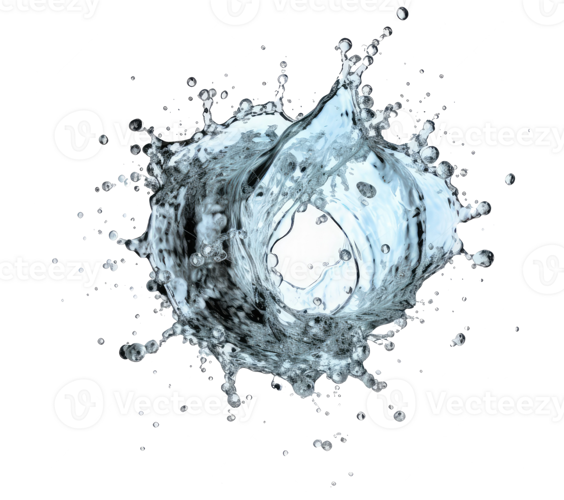 Blue water splash . png
