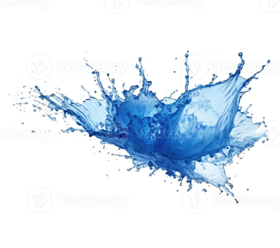 Blue water splash . png