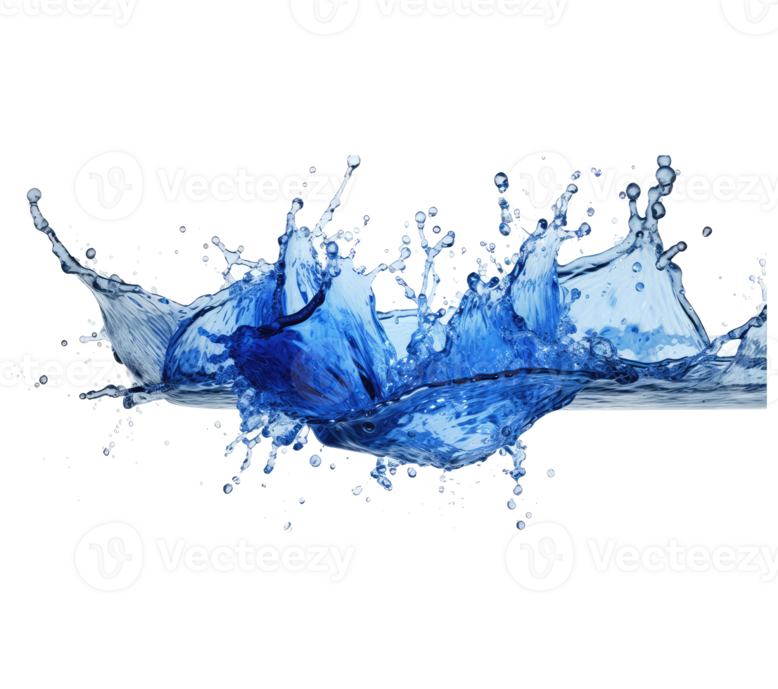 Blue water splash . png