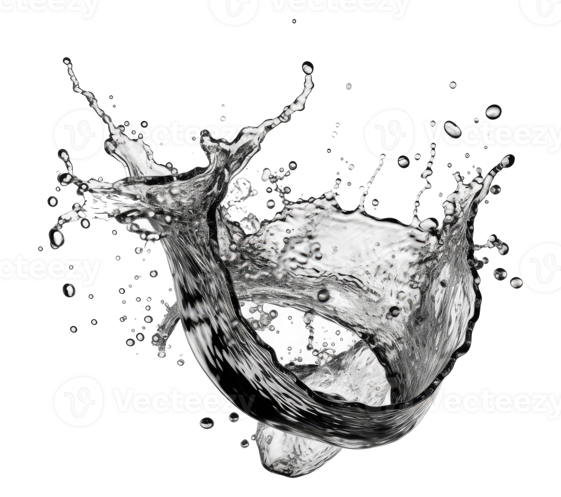 Blue water splash . png