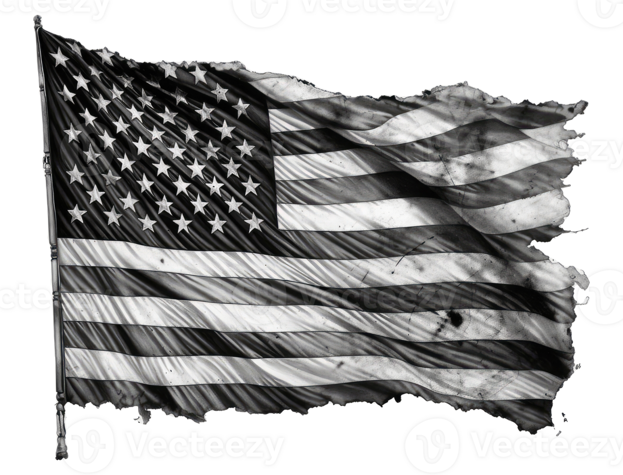 Flag of the United States of America with grunge texture . png