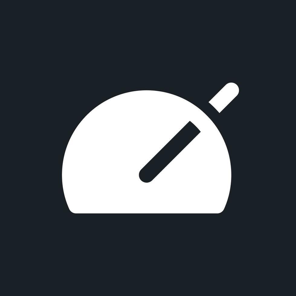 Speed up white pixel perfect solid ui icon. Footage editing. Accelerate video. Fast playback. Silhouette symbol for dark mode. Glyph pictogram on black space for web, mobile. Vector isolated image