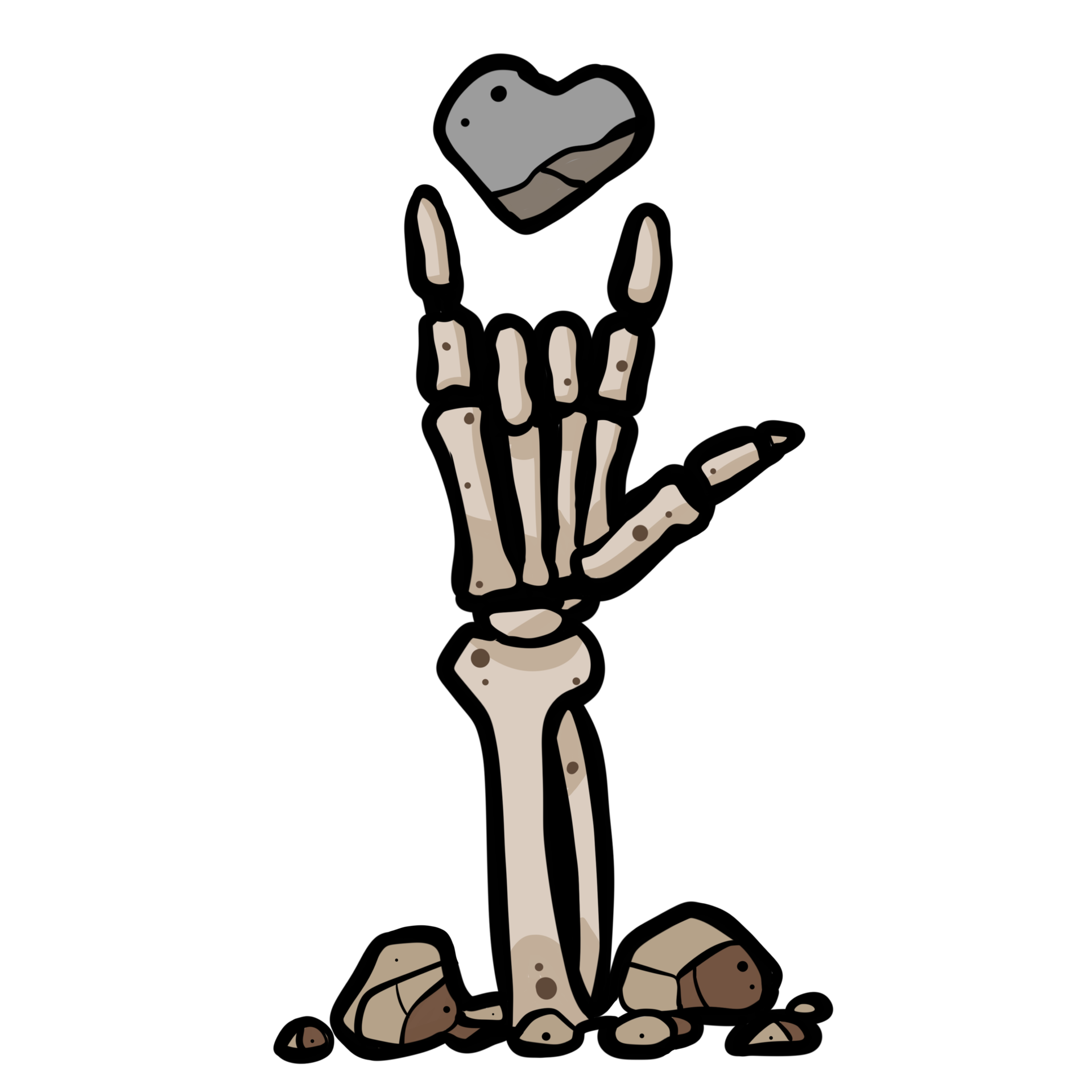 Hand Skeleton Gesture Love From Grave Halloween 24761330 PNG hand-skeleton-gesture-love-from-grave-halloween-24761330-png