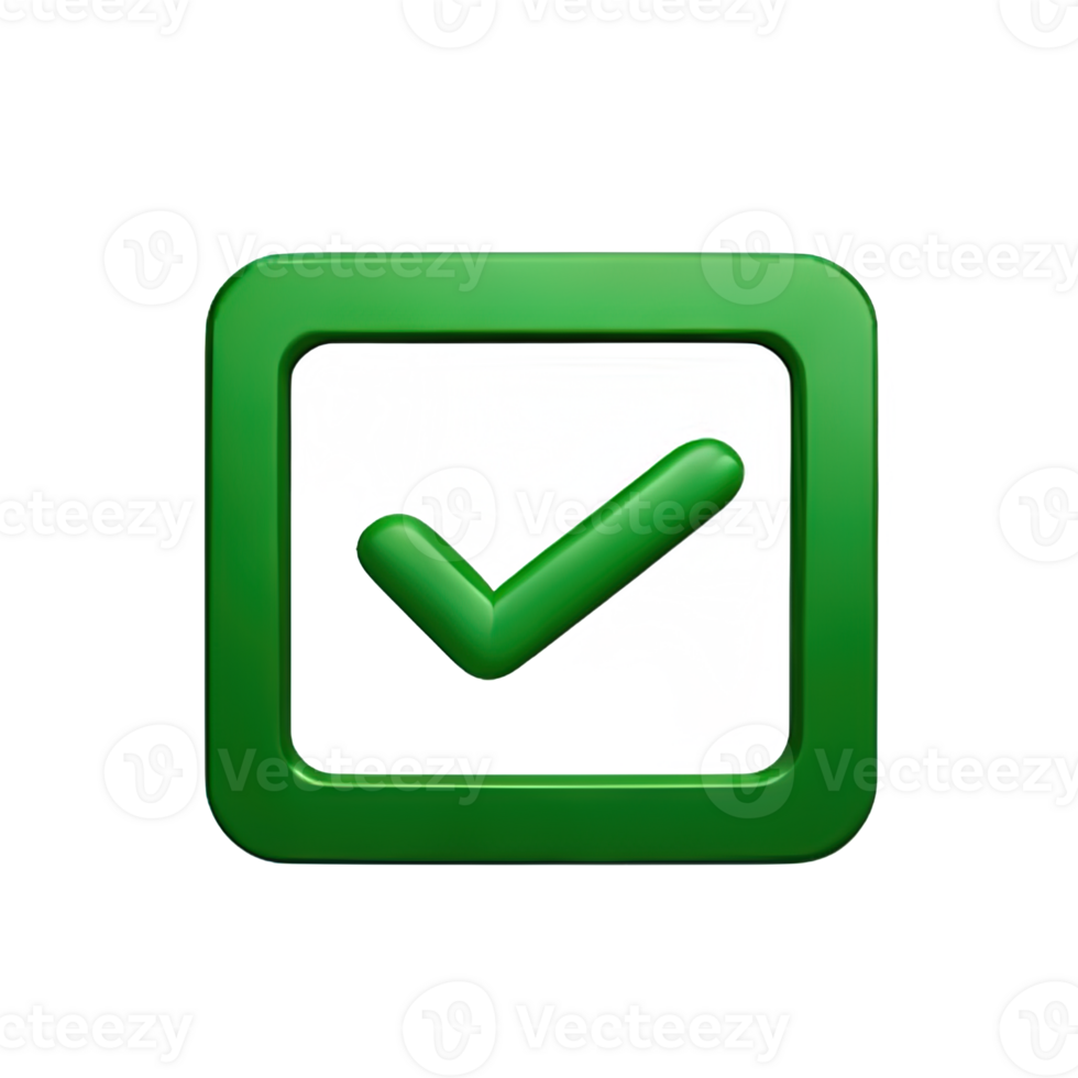3d icon check mark png